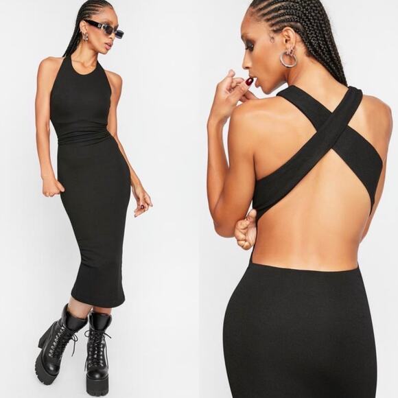 Dolls Kill | Lioness The Clare Cross Back Dress - Picture 2 of 7